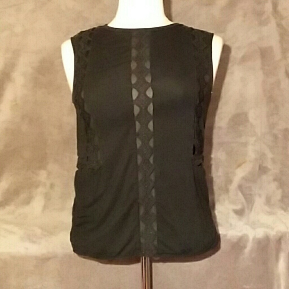 Ann Taylor Black Dress Top